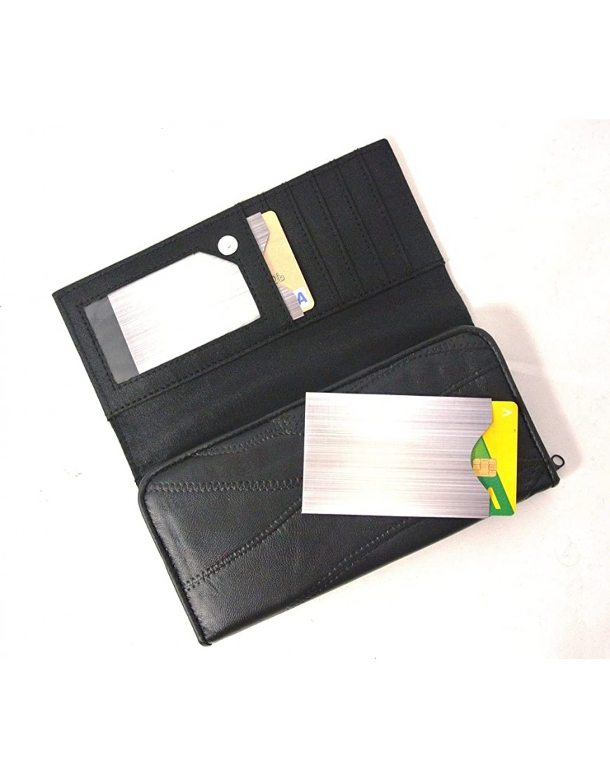 RFID Blocking NFC Schutzhülle 3 Stück für Kreditkarte EC-Karte Bankkarte etc. 100% Schutz vor Datenklau durch Abschirmung der kontaktlosen Funk-Chips in Kreditkarte - BJZDUNE3