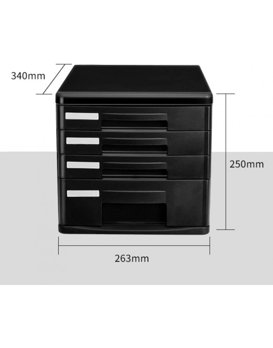 Black Drawer File Holder Multifunktionaler Desktop-Speicher und Bürobedarf - BTQLVN3W