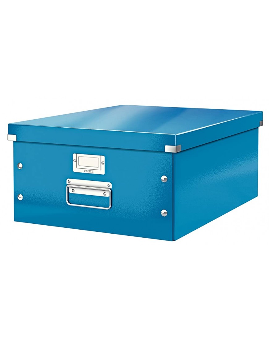 Leitz Große Aufbewahrungs- und Transportbox Mit Deckel Für A3 Click & Store Blau | 2er Pack - BLXMH9AQ