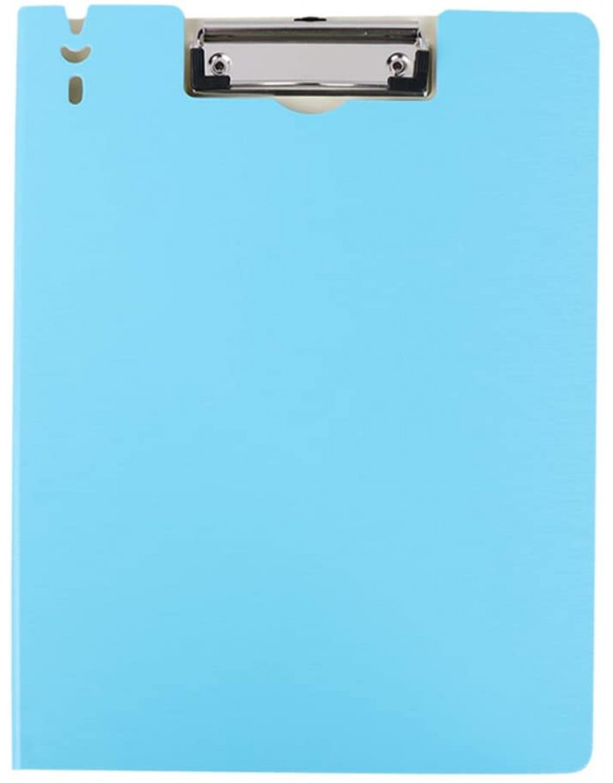 STOBOK A4 Kunststoff-Klemmbretter mit Metallclip Faltbares Klemmbrett Faltprofil Clip Pflege Edition Leichte Bürobedarf Blau Schulbriefpapier - BWFYEAW8