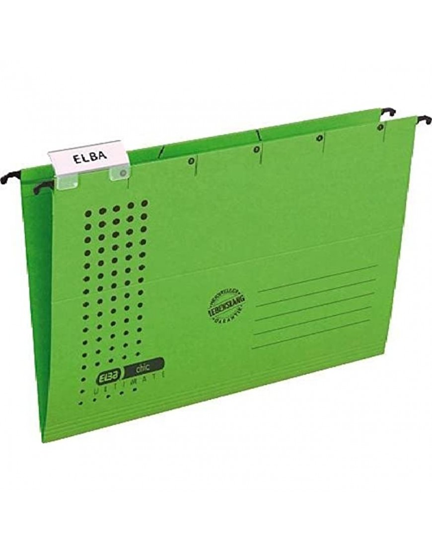 ELBA chic Ultimate Karton grün Datei – Dateien Karton grün A4 Hochformat 330 Blatt Blatt - BZUIZ32B