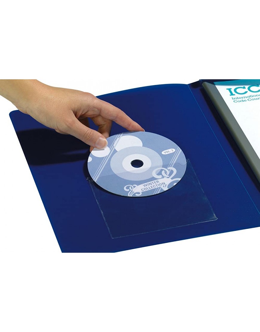 Durable Selbstklebetasche Pocket fix für CD DVD m.Klappe 127 x 127 mm 10 Stück transparent 808019 - BLBJGKEJ