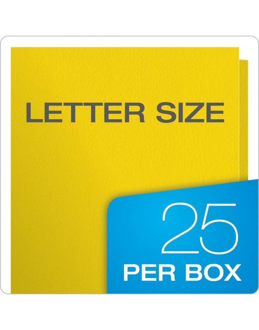 Oxford Doppeltaschenmappe Briefgröße 25 Stück pro Box 8-1 2 x 11 gelb - BGFODV97