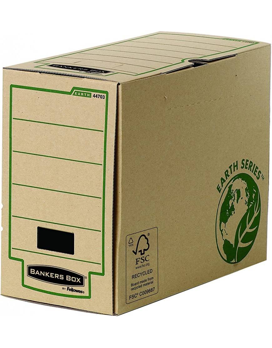 Bankers Box Earth Series Archivschachtel A4 150mm 100% recycled 20 Stück braun - BYPSQNAB