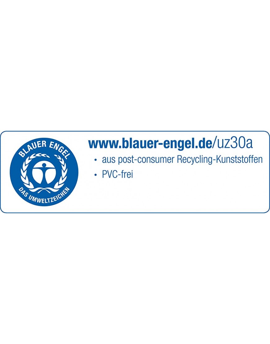 herlitz 50033980 Stehsammler classic A4-C4 recycelter Kunststoff mit Blauer Engel-Zertifikat anthrazit 4 Stück - BHNSKNAN
