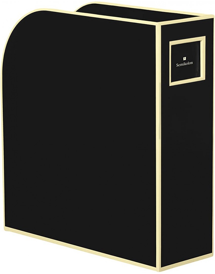Semikolon 352736 Stehsammler A4 black schwarz Zeitschriften-Sammler und Dokumenten-Ordner Für A4 Format: 10,5 × 26,0 × 31,0 cm - BYRDPNNK