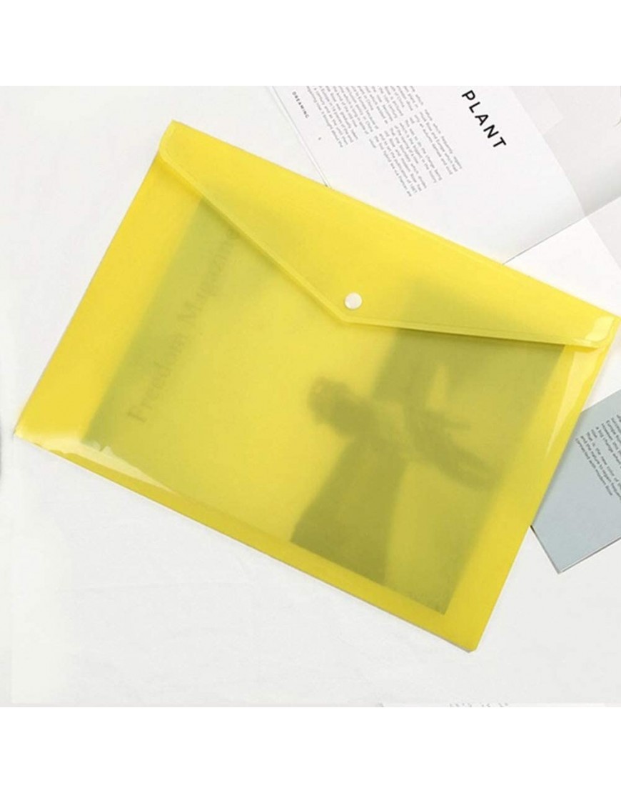 A4-Ordner aus Kunststoff transparent mit Knopf multifunktional für Dokumente Schule Bürobedarf 5 Stück - BPKQOMQ7
