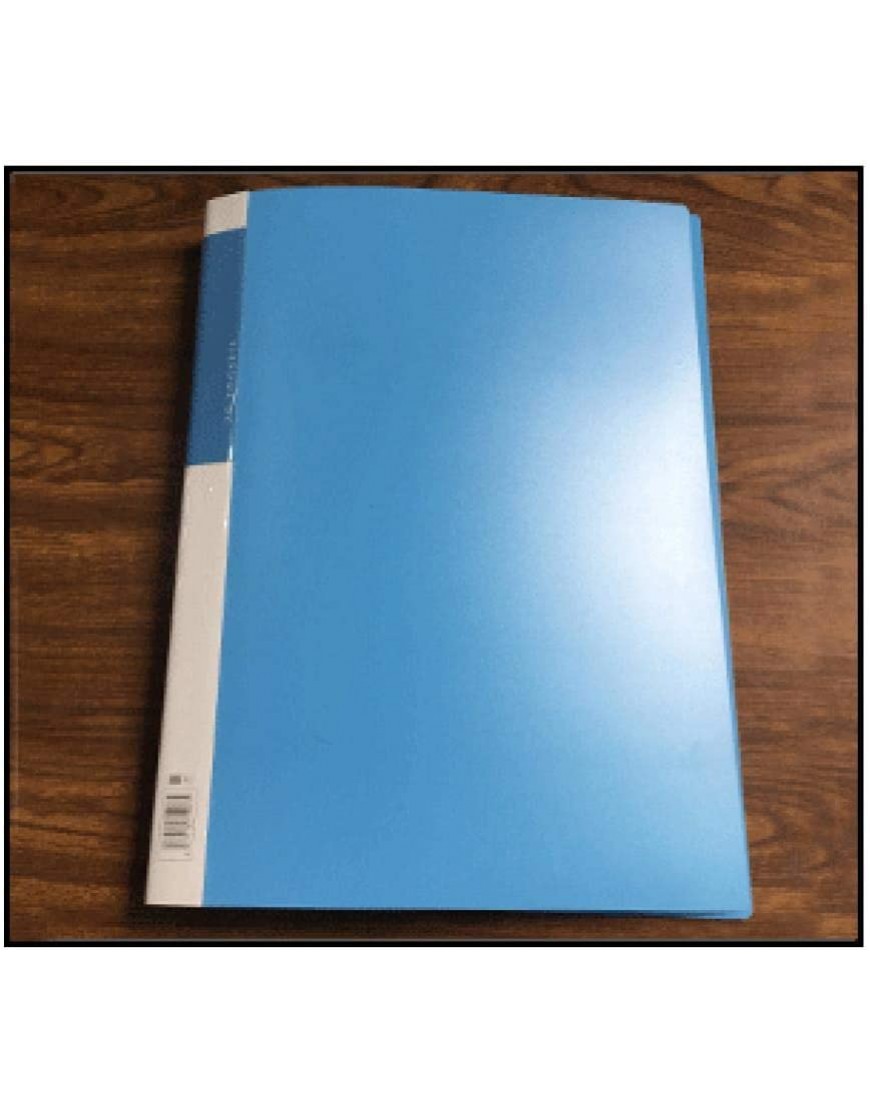 Ordnerinformationsbuch A3 Portfolioalbum blauer Clip Poster Urkunden Bürobedarf Studenten Büroklammer 60 pages blau - BASBT5A3