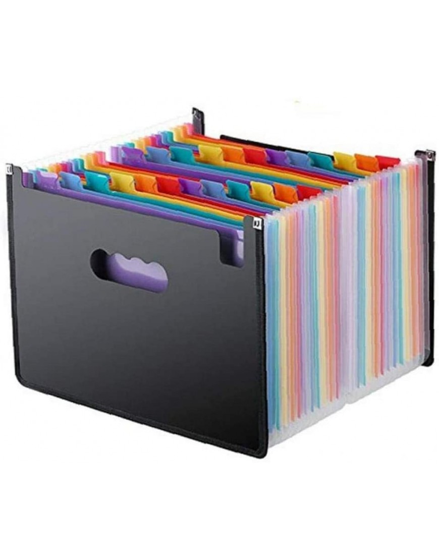 PiniceCore 24 Taschen Expanding File Folder Organizer Portable Business-Datei Dokumentenhalter Aufbewahrungstasche Bürobedarf - BHZQBJWD