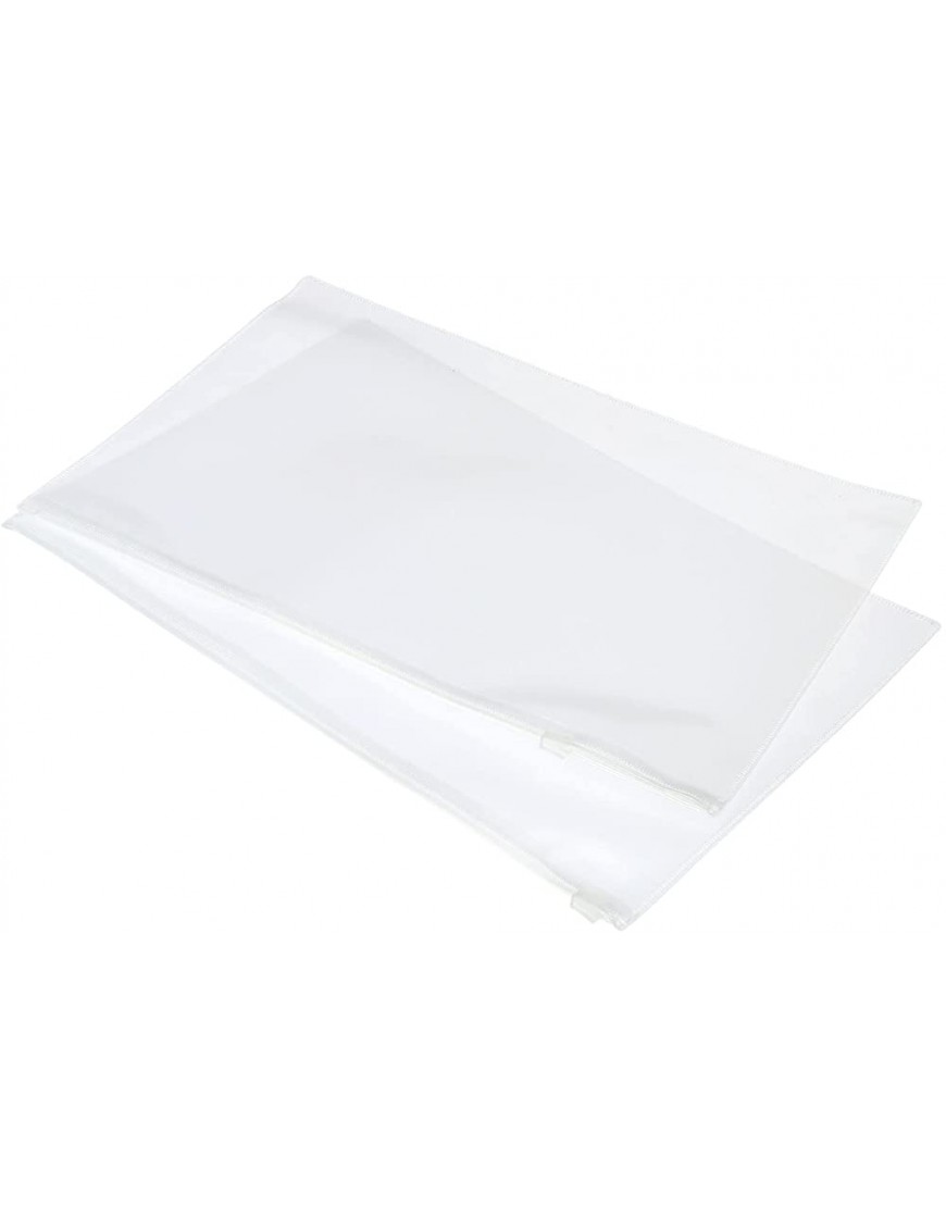 sourcing map Dokumentententaschen mit Reißverschluss transparenter Nebel B5-Größe für Bürobedarf Heimzubehör Weiß 10 Stück - BAJPHDH1