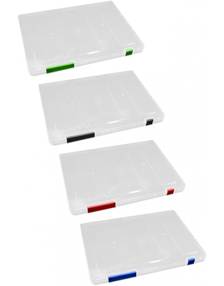 STOBOK 4 Stücke Dokumentendatei Organizer Portable Project Case Aufbewahrungsbox Datei Aufbewahrungskoffer Dokumentboxen Bürobedarf für Zeitschriften - BYUKBN2M