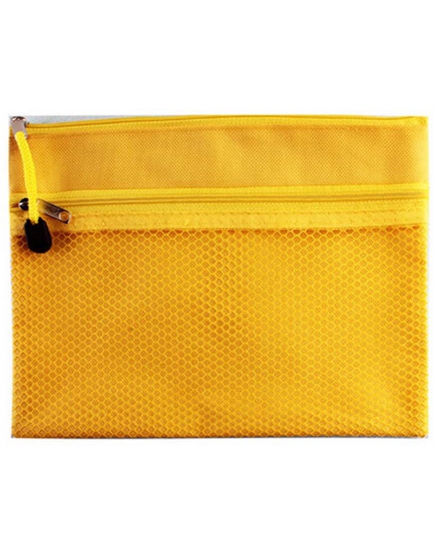 Set 3 Gelbe Tasche Reißverschluss-Beutel-Aktenkoffer Bürobedarf Ordner Package - BSXYNVQK