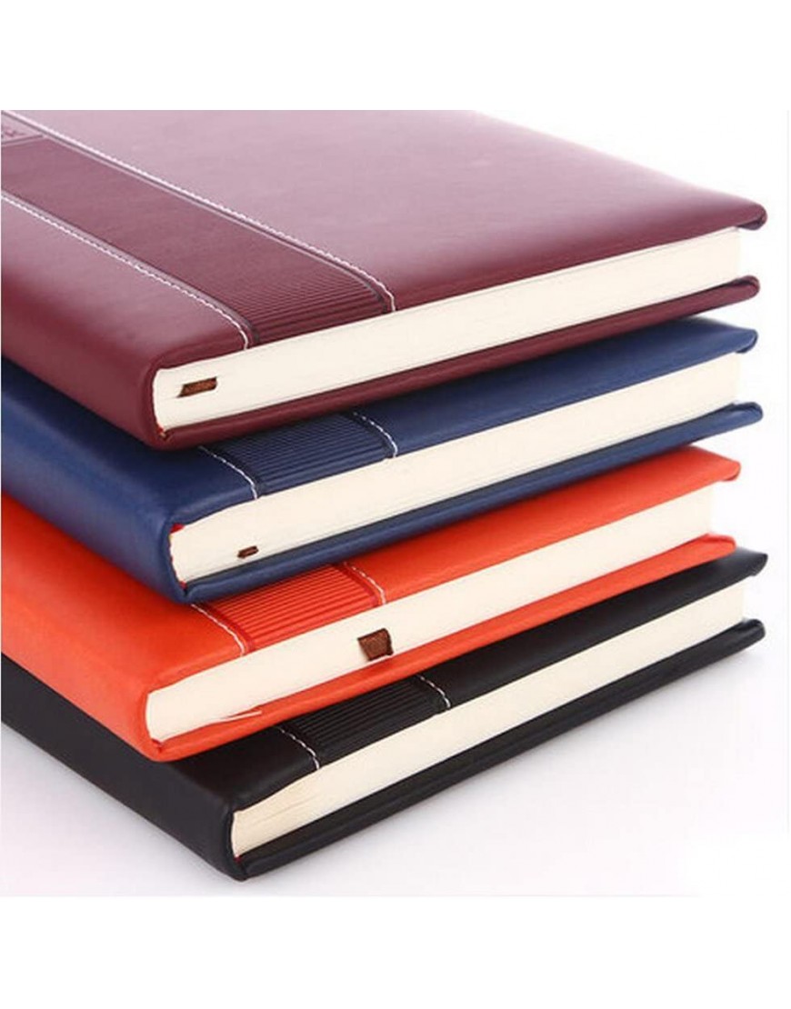Liu Yu·Büro-Raum Briefpapier Bürobedarf A5 Notebook-Mode orange rotes Leder 5 Stück Set - BRSNJNK6