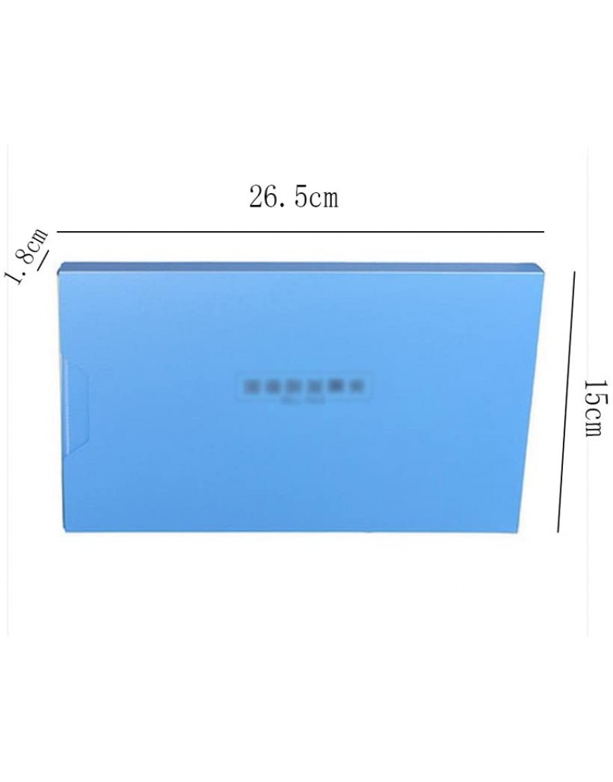 Liu Yu·Bürofläche Bürobedarf 265 * 150 * 18mm blau schwarz Kunststoff Rechnungen Ordner Ordner Rechnungen Sondermappe 6 Stück Set - BEOQJHK9