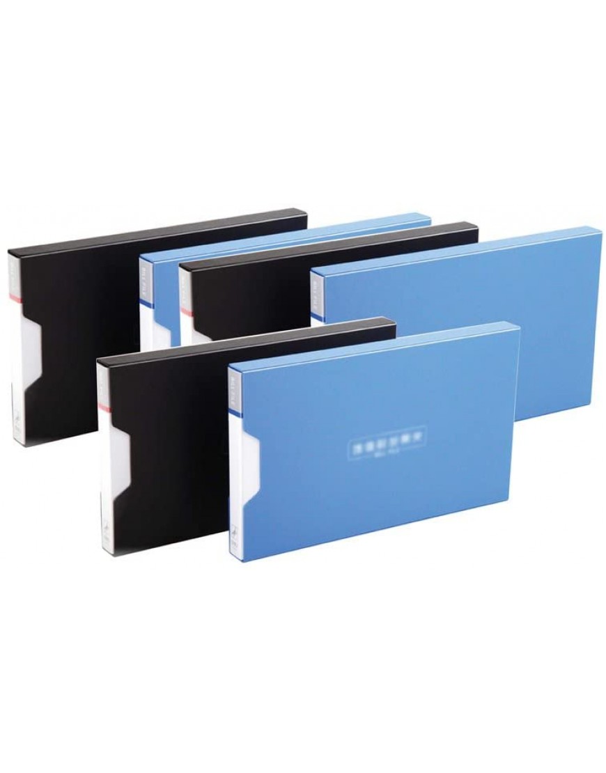 Liu Yu·Bürofläche Bürobedarf 265 * 150 * 18mm blau schwarz Kunststoff Rechnungen Ordner Ordner Rechnungen Sondermappe 6 Stück Set - BEOQJHK9
