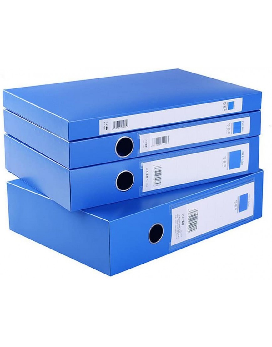 Liu Yu·Bürofläche Bürobedarf A4 blaue Aktenkasten 25MM Stärke Datenaufbewahrungsbehälter 10 PC Satz - BTTIK458