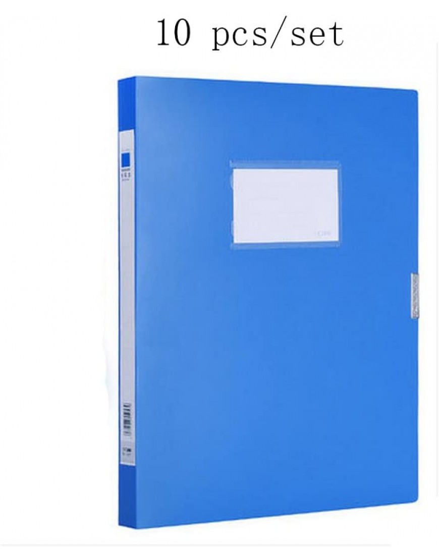 Liu Yu·Bürofläche Bürobedarf A4 blaue Aktenkasten 25MM Stärke Datenaufbewahrungsbehälter 10 PC Satz - BTTIK458