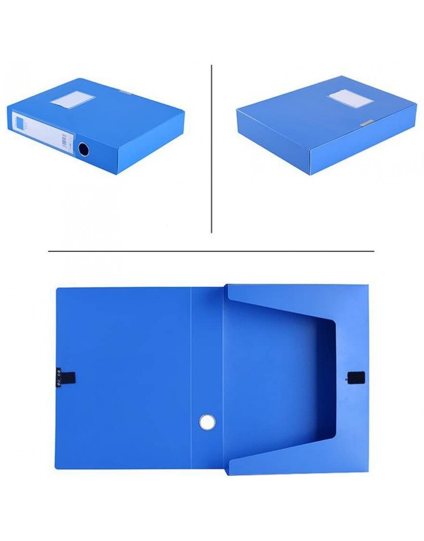 Liu Yu·Bürofläche Bürobedarf A4 blaue Aktenkasten 55MM Stärke Datenspeicherkasten 8 PC Satz - BGTLHM6W