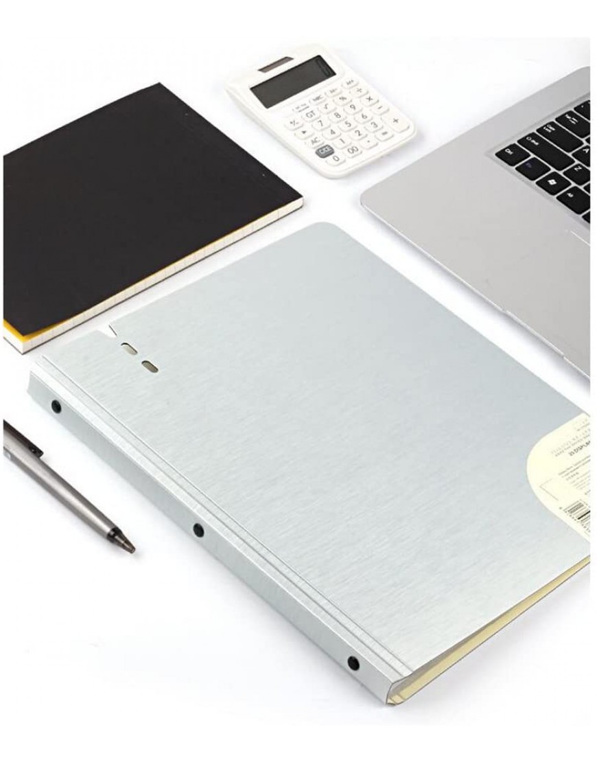 Liu Yu·Bürofläche Bürobedarf A4 lose-Blatt-Aktenordner Klavierspektrum Einsatztasche mehrschichtig transparent silber 80 Seiten - BSJPZ7Q5
