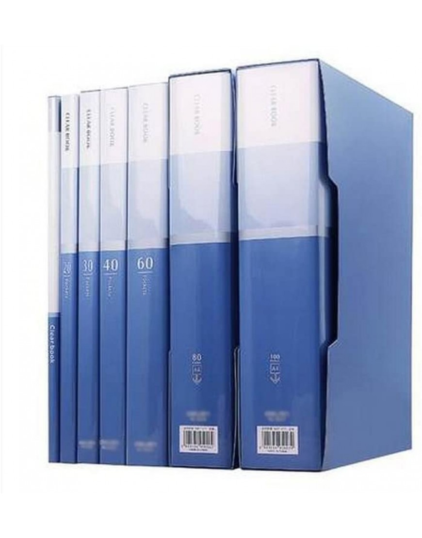 Liu Yu·Bürofläche Bürobedarf blau Kunststoff 80 Seiten Broschüre A4 Datei Buch Ordner 3 Stück Set - BDXENVKN