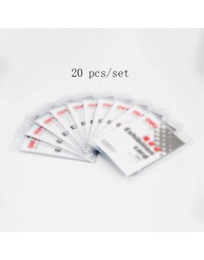 Liu Yu·Büroflächen Bürobedarf 116 * 78mm weiße transparente PVC-Display-Karte Lanyard Arbeitskarte Sets von 20 Stück Set - BQQAG7KH