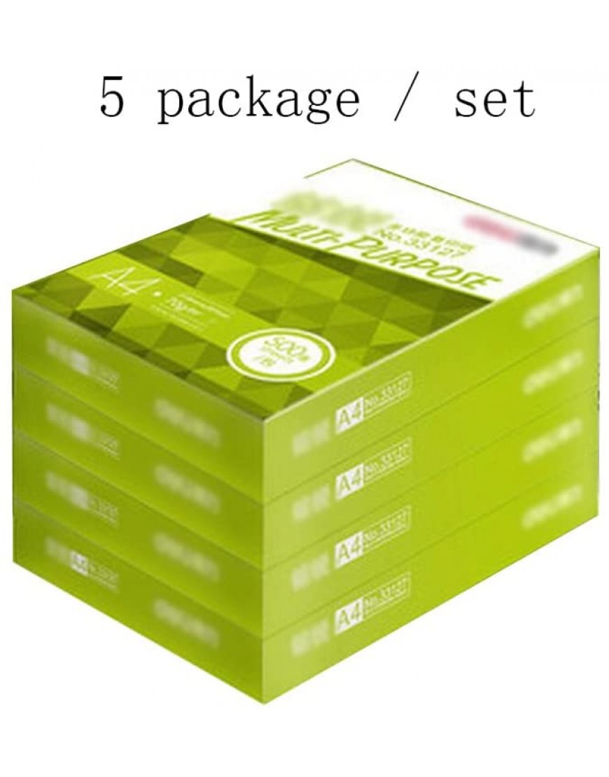 Liu Yu·Büroflächen Bürobedarf weiß A4 Kopierpapier 70g Papier 5 Paket Set - BCMQMNJ5