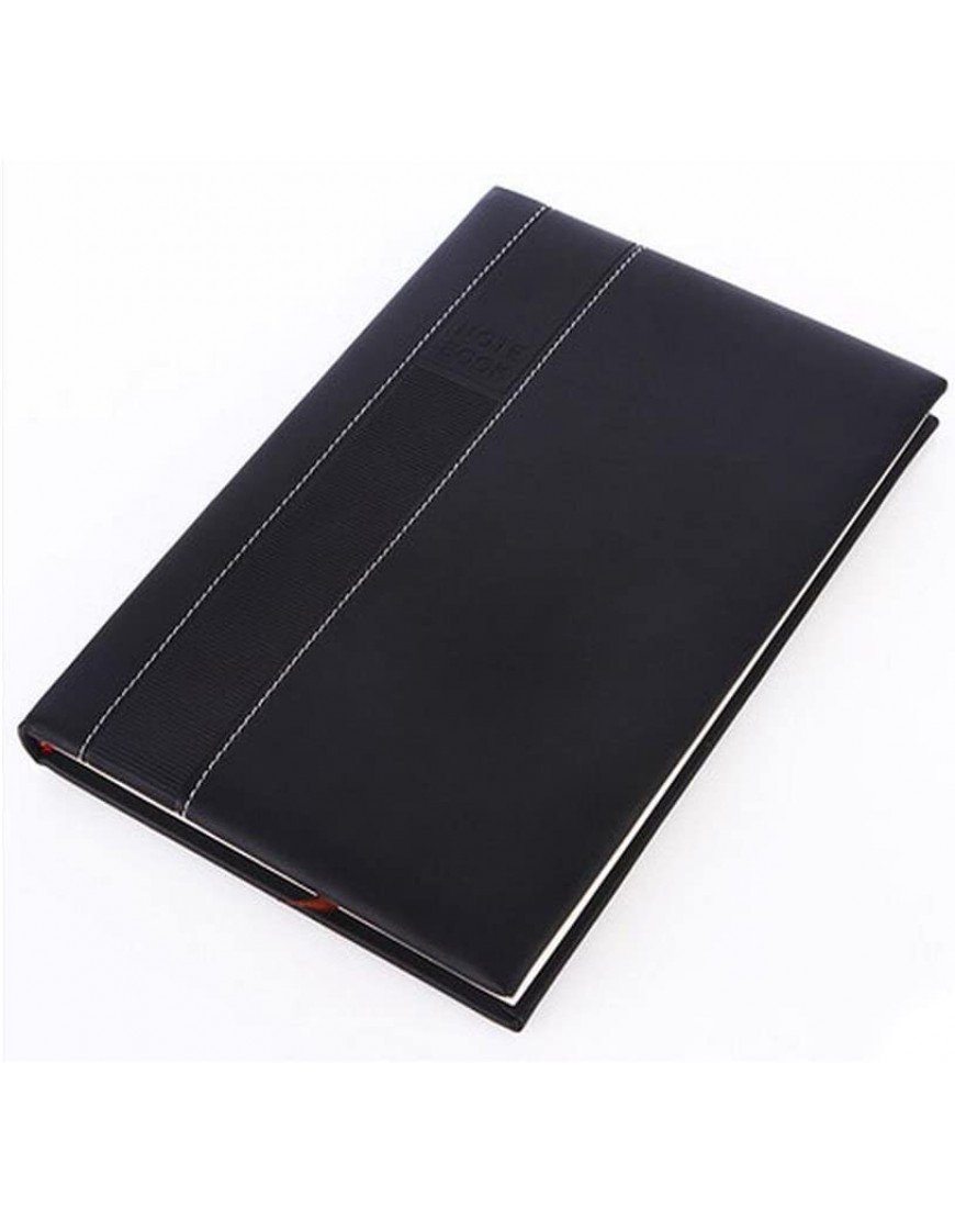Liu Yu·Büroflächen Schreibwaren Bürobedarf A5 Notepad Mode schwarzes Leder 5 Stück Set - BJDFT3JQ