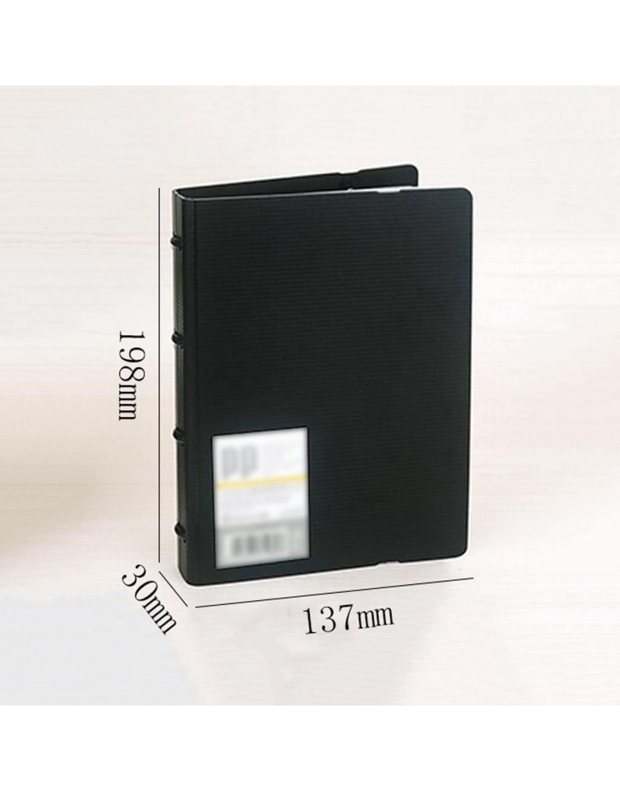 Liu Yu·Office Space Bürobedarf schwarz 120 Karte Bit kann erhöhen oder verringern lose-Blatt-Namens-Karte große Kapazität Visitenkarte Inhaber Visitenkarte Buch - BOSVAAE9
