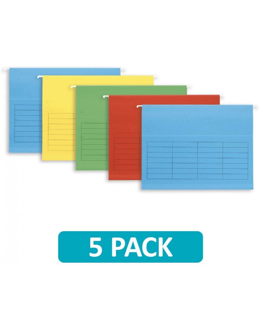 Flex Hängemappen Kraftpapier 5 Stück unterschiedliche Farben - BQWMGA66