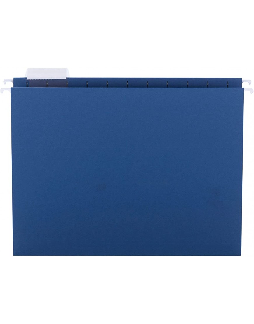 Smead Farbige Hängemappe mit Reiter 1 5-fach verstellbarer Reiter Briefgröße marineblau 25 Stück pro Box 64057 - BOXSP926