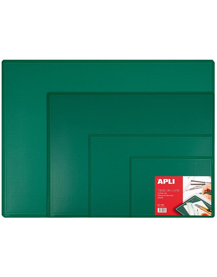 APLI 013563 Schneidematte PVC 900 mm x 600 mm x 2 mm grün - BQLHWAV3
