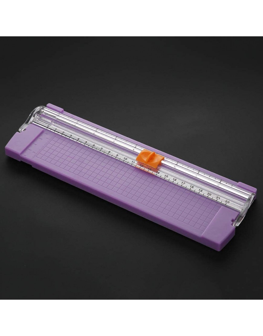Broadroot Tragbare Mini A5 Präzision Papier Foto Trimmer für DIY Scrapbook Papiere Foto Cutter Schneidematte Papierschneider Werkzeuge Lila - BIOELN82