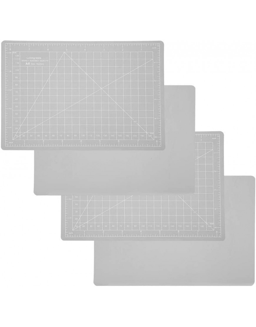 Papierschneideunterlage 4 Stück Schneidematten schützen den Desktop Art Supplies Graue Schneidematte für Studenten für Zuhause und Büro - BRNWZ2HA