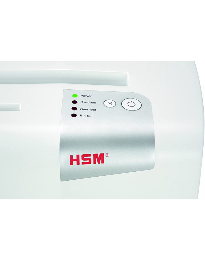 HSM 1046111 shredstar X6pro Aktenvernichter Sicherheitsstufe P-5 6 Blatt Partikelschnitt mit CD-Schredder 2x15 mm - BSWNOM1N