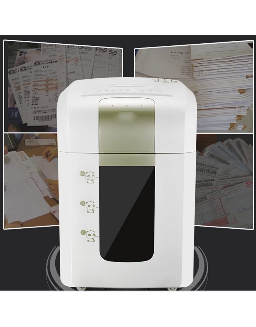 QCHEA Bürobedarf Aktenvernichter Cross Cut Papier Home Office Beschädigt Kreditkarte mit 16L Altpapier Kapazität 345 * 251 * 508mm - BJNTHA3B
