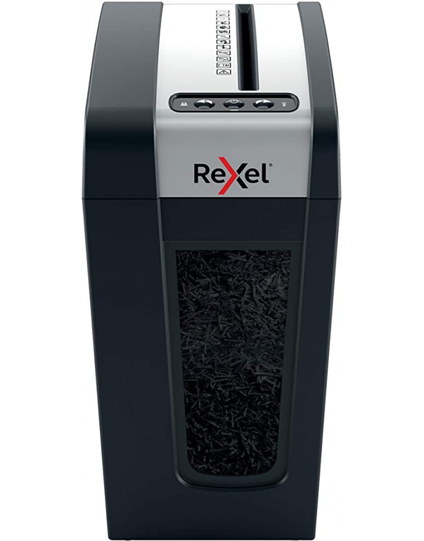 Rexel MC4-SL Slimline Whisper-Shred™ Aktenvernichter Mikroschnitt schreddert bis zu 4 Seiten Sicherheitsstufe P5 14 Liter Abfallbehälter äußerst leise und kompakt für zu Hause Secure Serie - BFMKSQ97