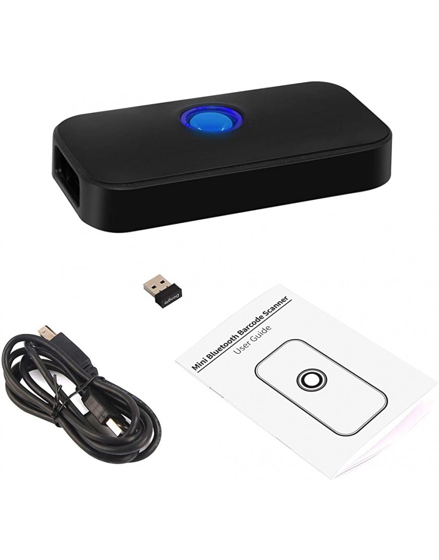 Alacrity 2D QR 1D Mini tragbarer Barcode Scanner Bluetooth 2.4 GHz Wireless USB Kabelgebundener 3 in 1 Bildschirm Scannen Unterstützt X50DB - BZACRA9N