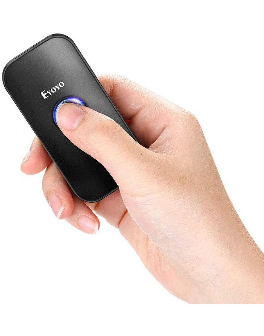 Eyoyo 1D Barcode-Scanner Mini-Barcode-Lesegerät CCD 3-in-1 Bluetooth 2,4 G kabellos USB-Kabel für Handy PC Tablets Windows und Android - BBYPMKAK