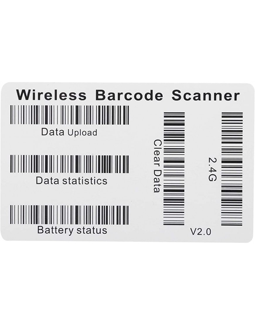 Lazmin112 Barcode-Scanner drahtloser Bluetooth-QR-Barcode-Handleser mit Blauer LED-Eingabeaufforderung USB3.0-Schnellübertragung für Lager verwendet#1 - BCFWPH21