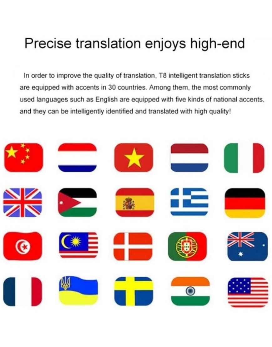 Sprachübersetzer Unterstützung 23 Sprachen Sofortige Sprache Übersetzer for Das Lernen Reisebranche Chat Reisen Einkaufen Sprachübersetzer - BIRPTAJV