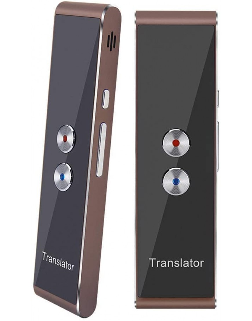 Velidy Smart-Sprachkonverter tragbar 2,4 G Bluetooth Echtzeit-Sprachübersetzung unterstützt 30 Sprachen Übersetzung für Reisen Geschäft Einkaufen Meetings gold - BLTBRK2Q