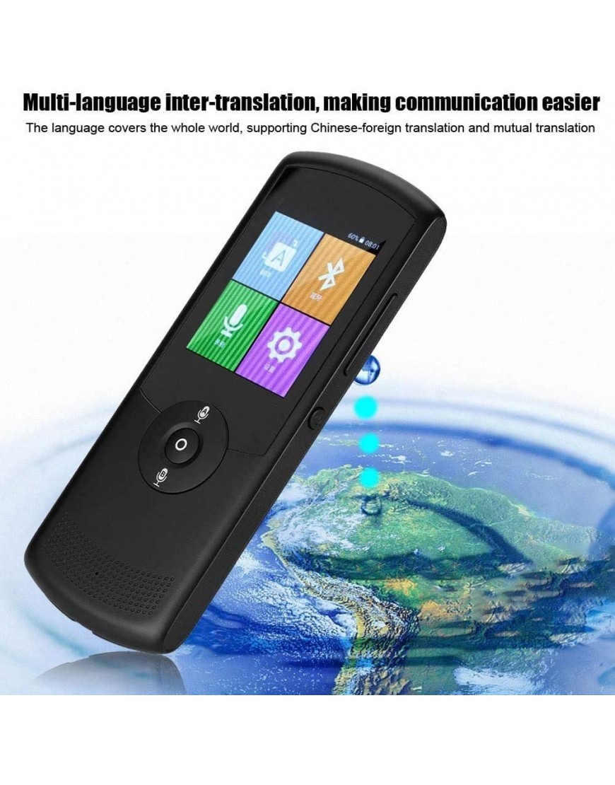 WMMCM Language Translator Gerät □ Zwei-Wege-Echtzeit-Übersetzung WiFi Hotspot Offline-Instant-2,4-Zoll-Touch-Screen-Unterstützung 42Languages ​​Funktion Reisen Learning Geschäft - BTWEGMVM