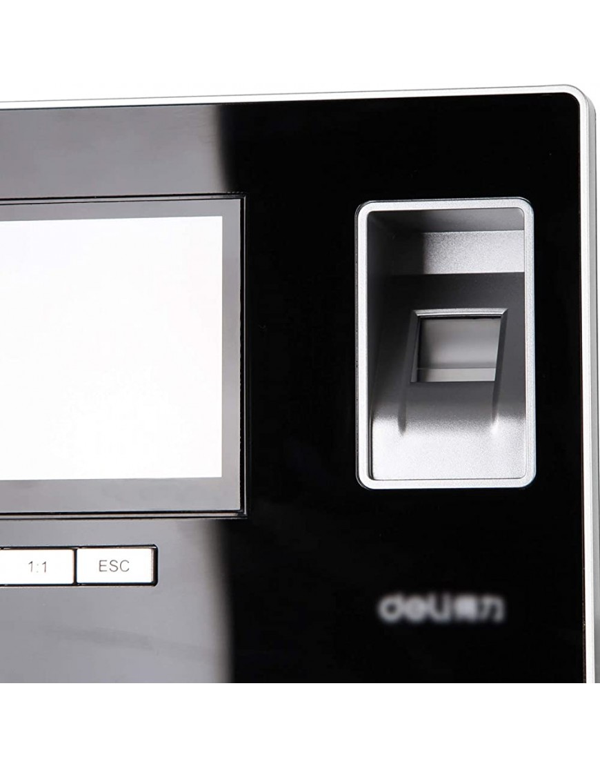 Feixunfan Zeiterfassung Smaschine Smart Touch Screen-Taktmaschine Software-freie Fingerabdruck-Anwesenheitsmaschine Bürobedarf für Mitarbeiter Business Farbe : Black Size : 17.5x3.3x12.3cm - BCFORHEE