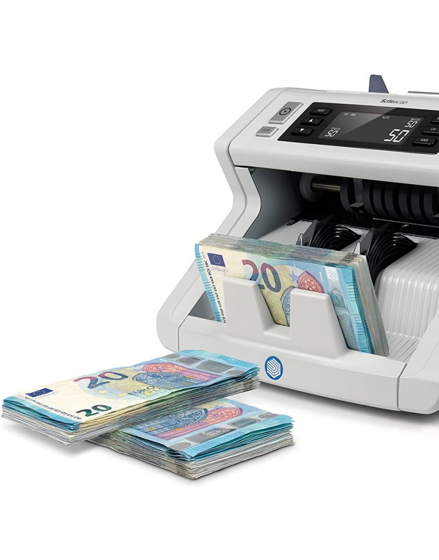 Safescan 2250 Banknotenzähler für sortierte Geldscheine mit 3-facher Falschgeldprüfung - BFZZAJV8