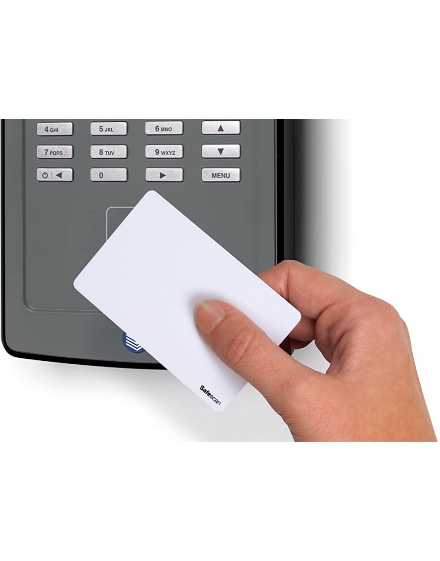Safescan TA-8035 Zeiterfassungssystem: Terminal mit RFID Kartenleser & Fingerprintsensor und Software - BQOQZBVA