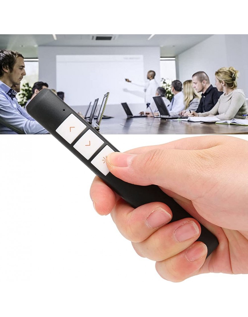 Präsentationsklicker All-in-One-Design USB Presenter Remote 2.4G Wireless Kompatibel mit Empfänger-Datenkabel für Unterricht für Sprache für Meetings - BKKBDM74