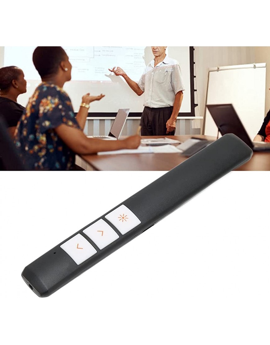 Präsentationsklicker All-in-One-Design USB Presenter Remote 2.4G Wireless Kompatibel mit Empfänger-Datenkabel für Unterricht für Sprache für Meetings - BKKBDM74