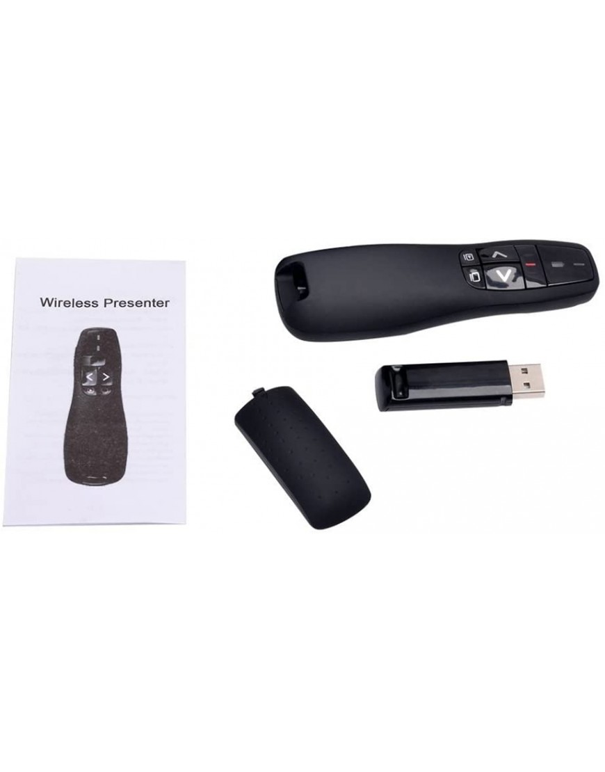 Wireless Presenter mit Laserpointer Famtasme 2,4 GHz USB Powerpoint Präsentations Fernbedienung Schnurlos für PPT Keynote Prezi OpenOffice Windows Mac OS Android Linux - BHHPHQ6W