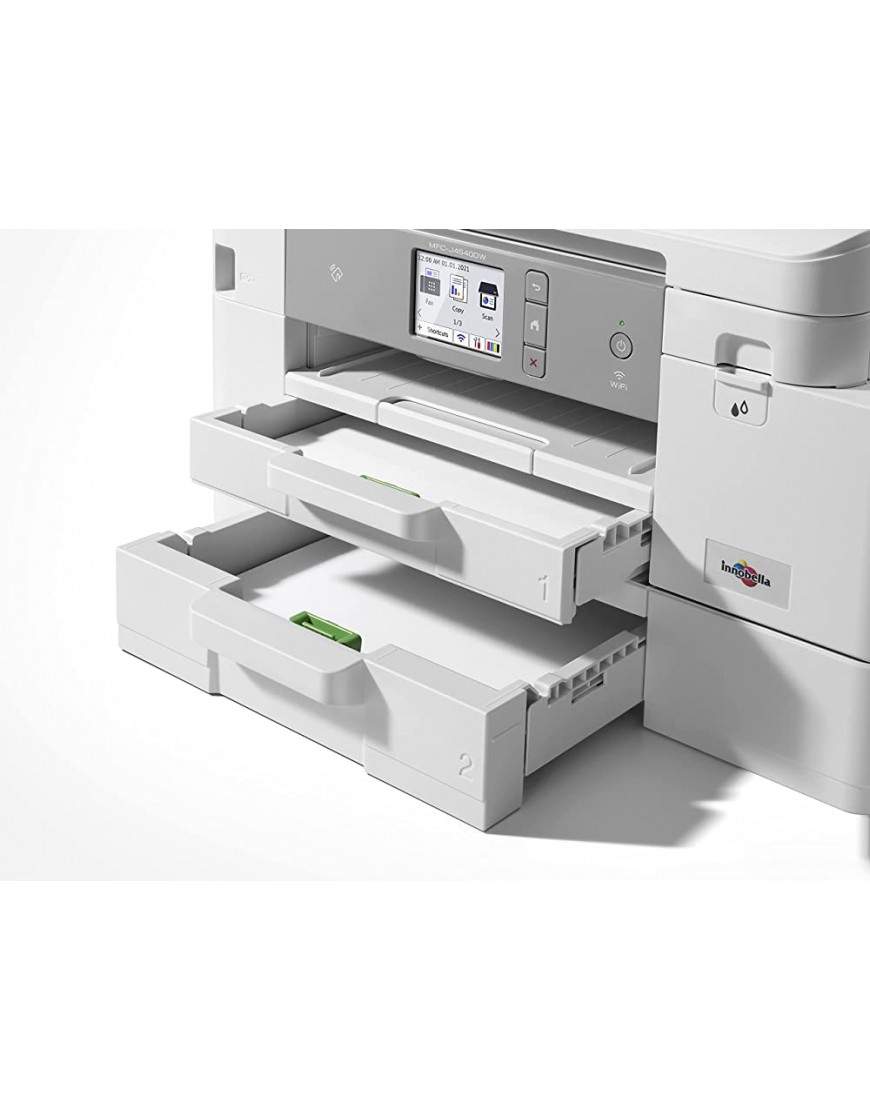 Brother MFC-J4540DW 4-in-1 Farbtintenstrahl-Multifunktionsgerät Drucker Scanner Kopierer Fax weiß 435 x 250 x 355 mm - BUVNB5AB
