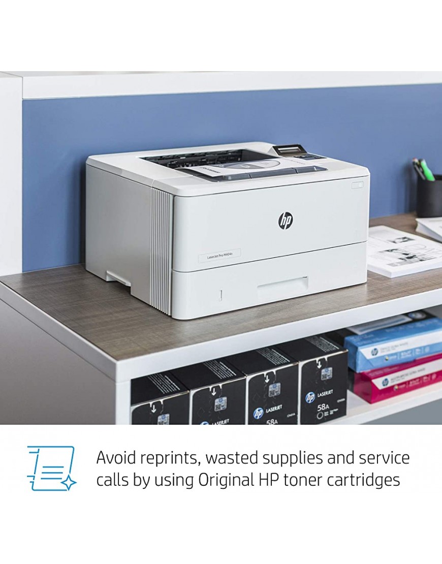 HP LaserJet Pro M404n Laserdrucker Drucker LAN AirPrint 350-Blatt Papierfach weiß - BBHPAV4D